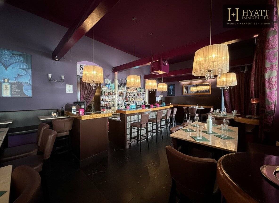 Profitables Gin Bar Geschäft mit Wohnung in Döbling
