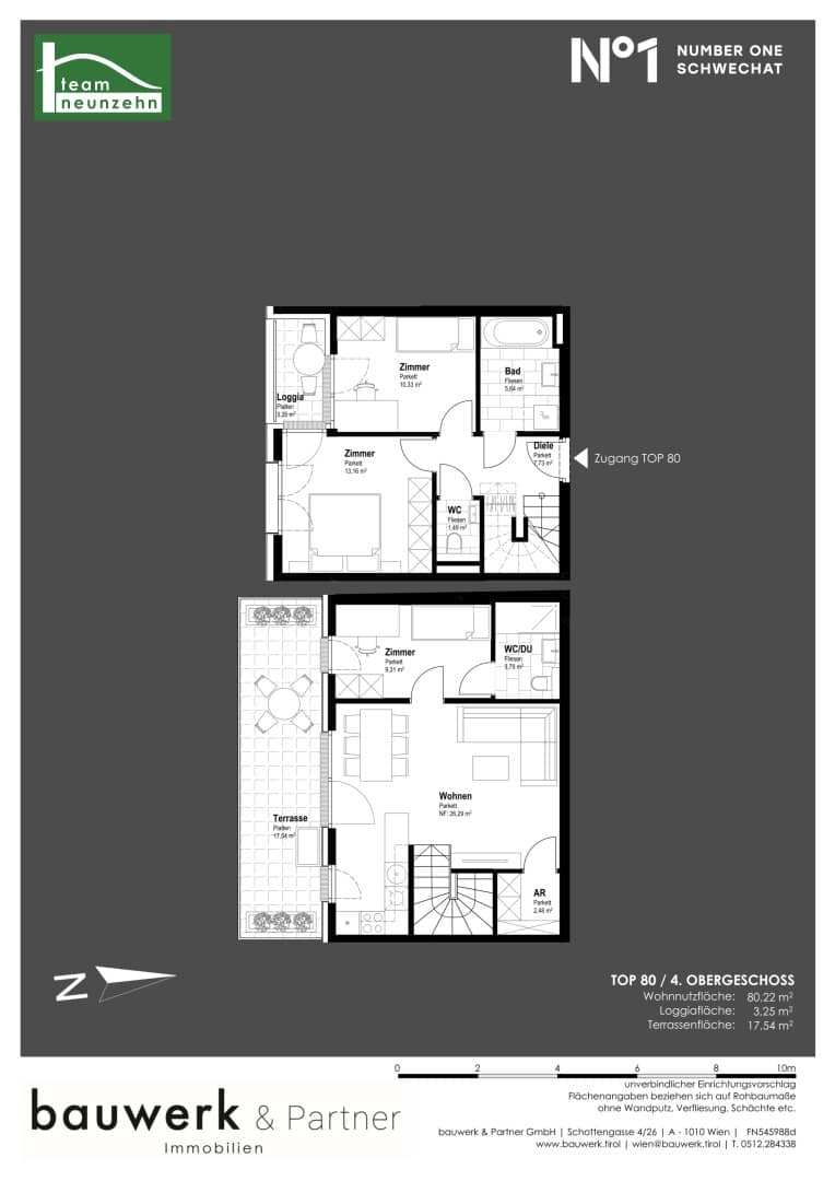 Apartment new build with terrace and loggia