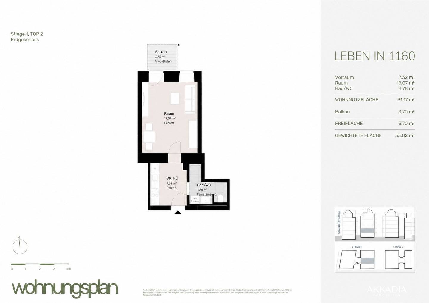 Altbauwohnung Balkon Brunnenmarkt Yppenplatz