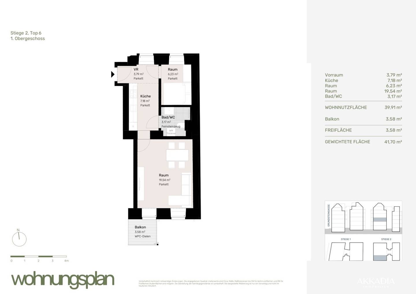 Apartment between Brunnenmarkt and Yppenplatz with balcony