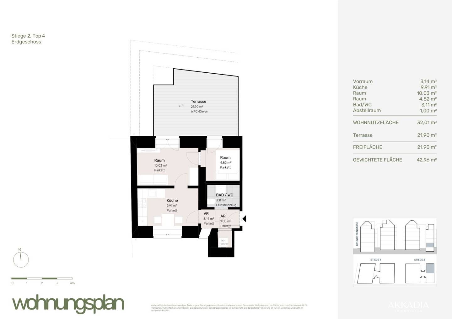 Ground floor apartment with large terrace at Yppenplatz