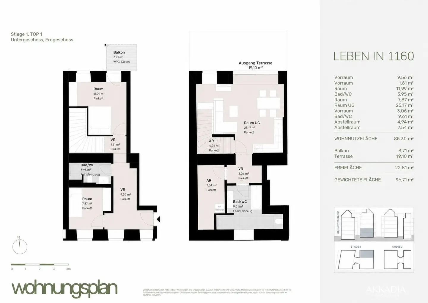 Maisonette apartment near Brunnenmarkt sun terrace