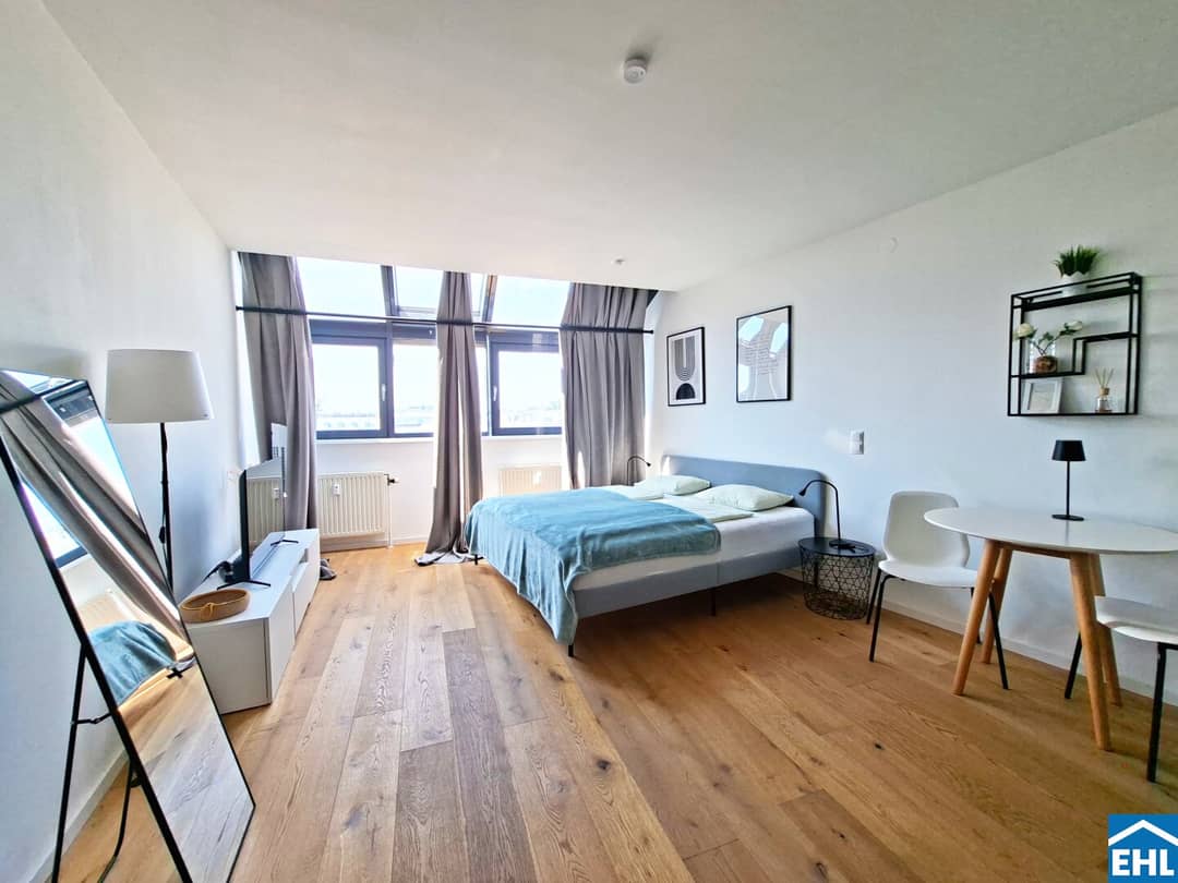 Dachgeschosswohnung vollmöbliert Dachterrasse