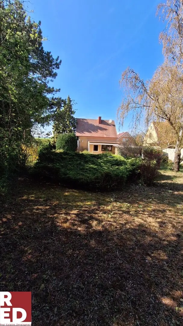 Einfamilienhaus mit Garten und Garage am Waldrand