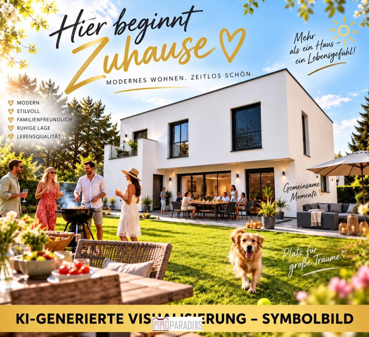 Einfamilienhaus mit Garten und Garage in Strasshof