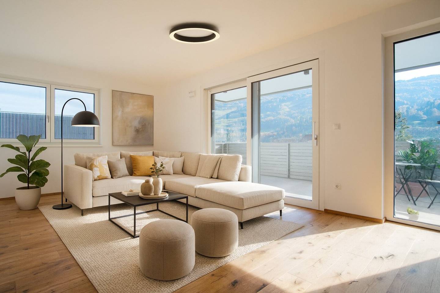 Wohnung mit sonniger Südterrasse und Bergblick