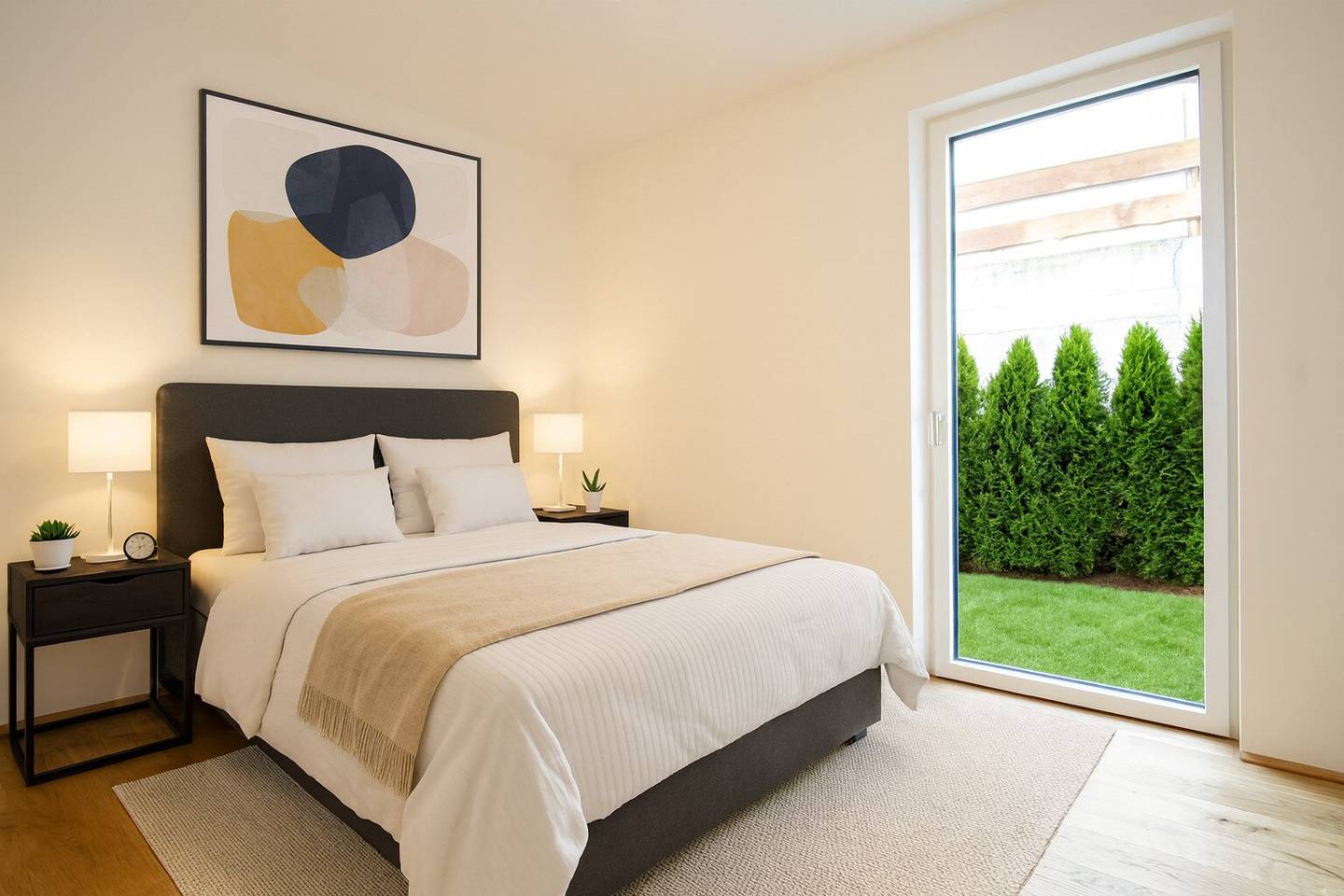 New build apartment with garden and terrace