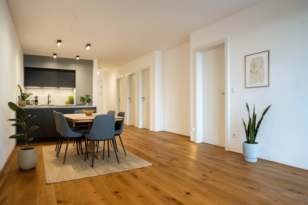 Neubauwohnung in Hatting mit Terrasse und Blick