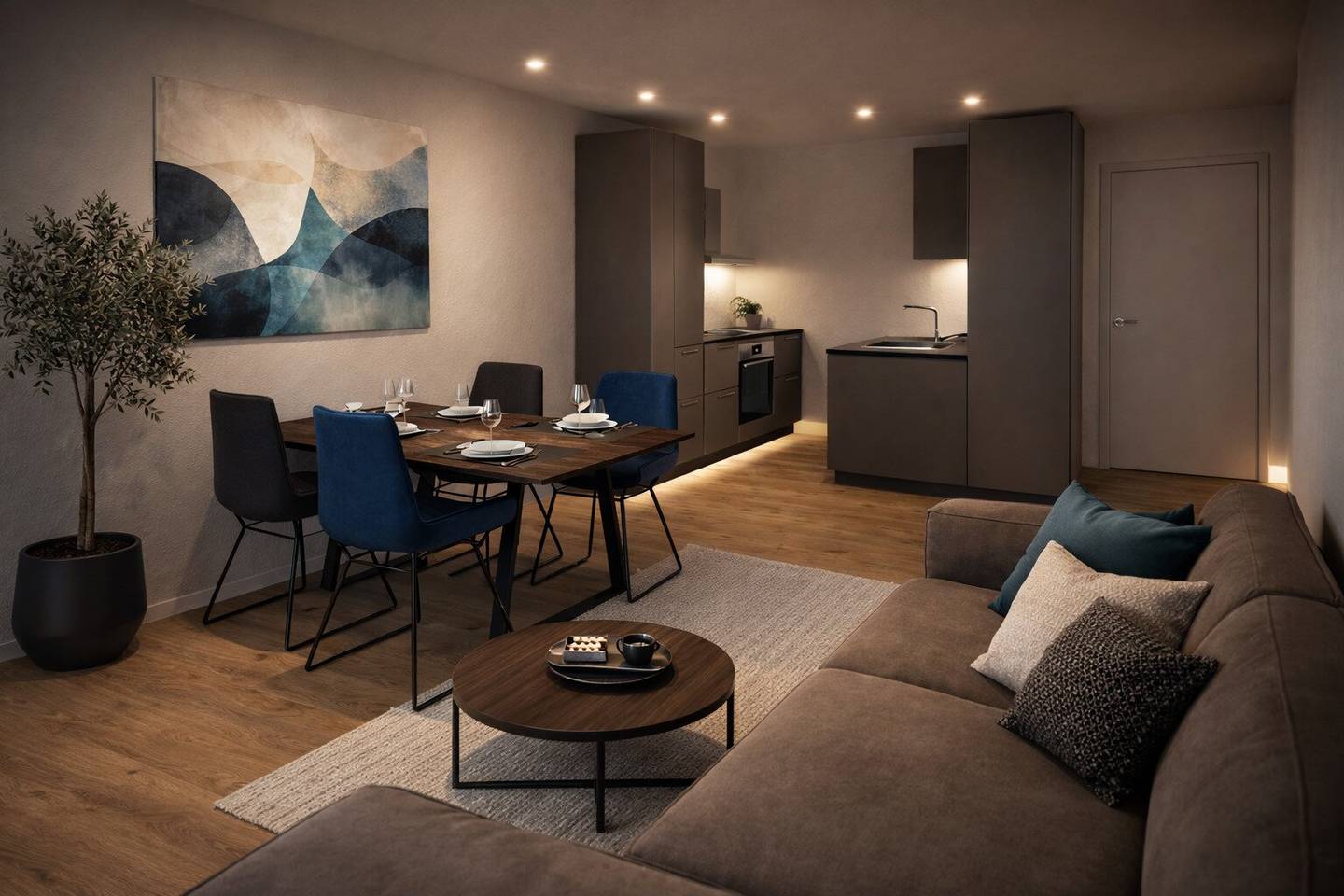Apartment with garden and unobstructed view