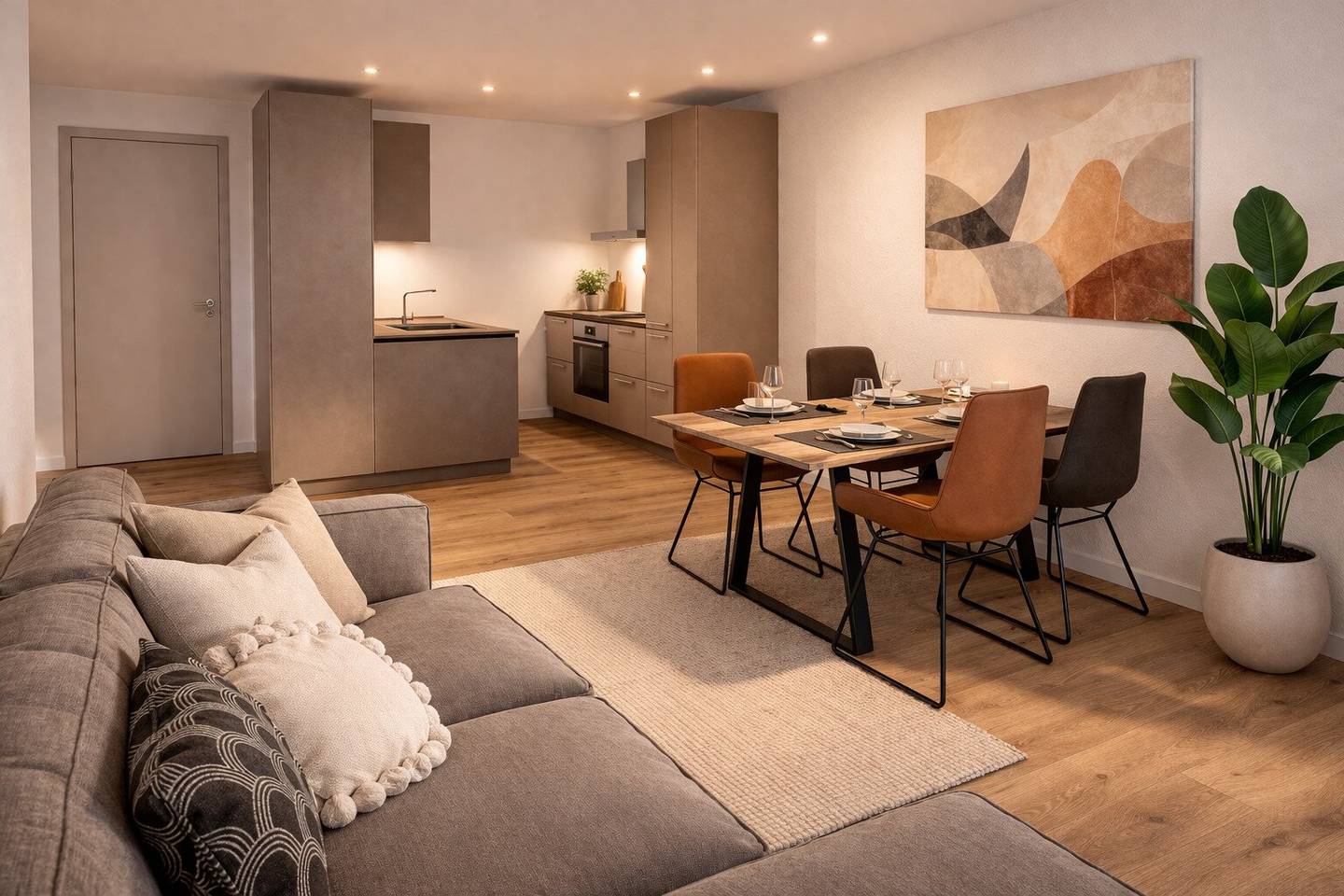 New build apartment with garden first occupancy