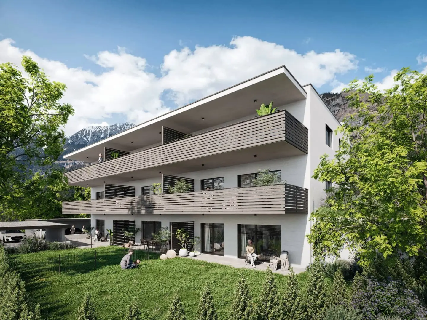 Apartment new build first occupancy balcony terrace