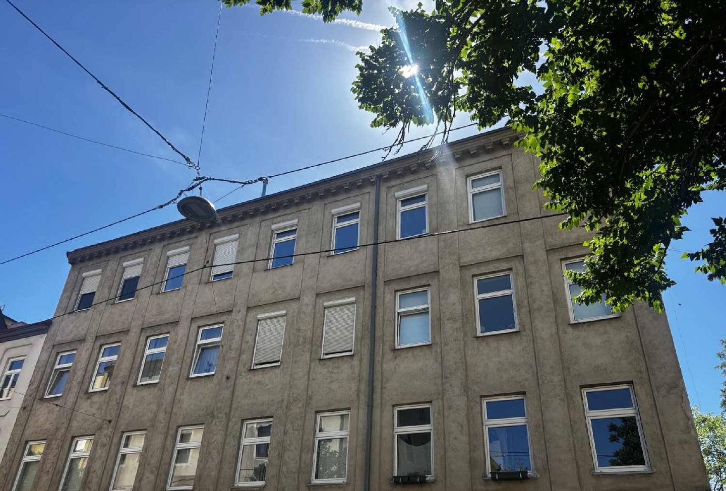 Apartment planning approved attic with park view