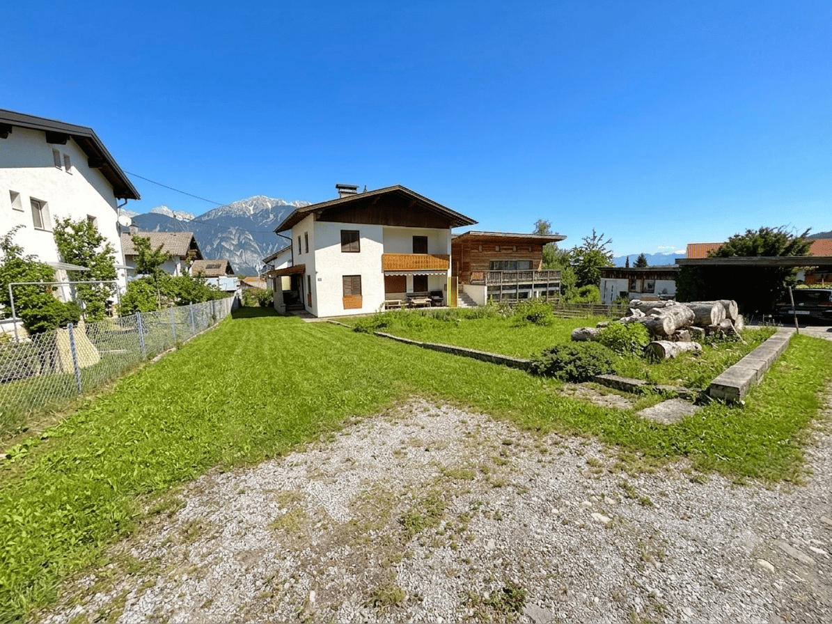 Renovation-Ready Semi-Detached House with Garden and Mountain View in Axams