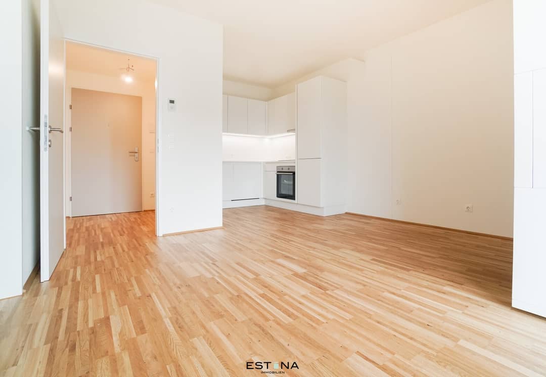 New build apartment with loggia and view of Neue Donau