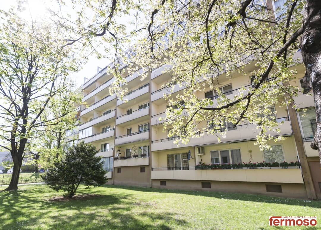 Wohnung mit Loggia und Grünblick nahe Belvedere