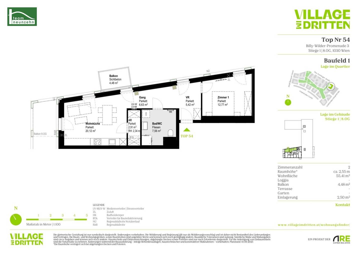 Brand new apartment with balcony