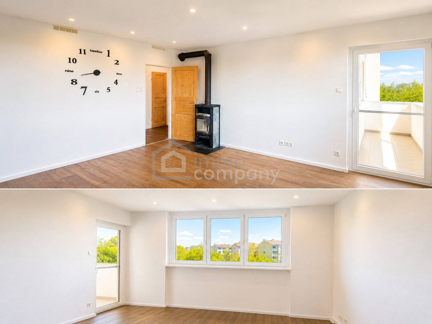 Moderne Wohnung mit Loggia und Grünblick