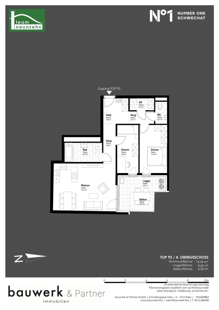 Apartment Schwechat Main Square New Build