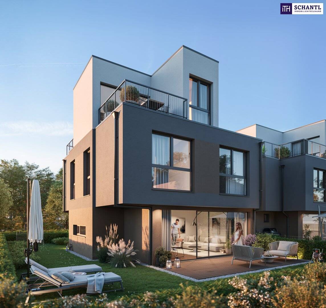 Bright semi-detached house with garden and roof terrace in Vienna