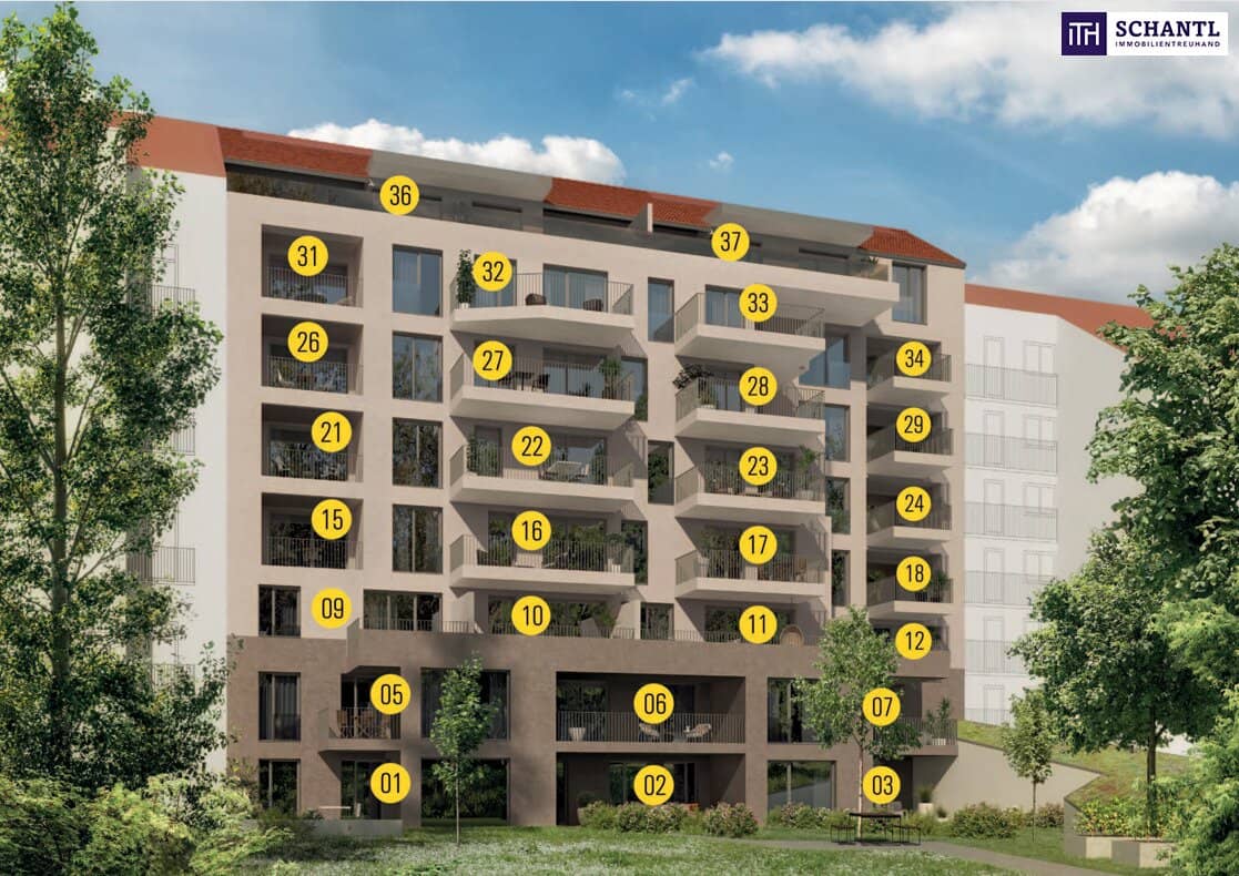 Wohnung Erstbezug Neubau Balkon nahe Kaiser Josef Platz