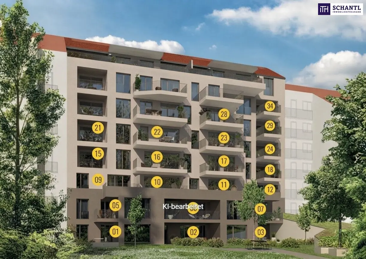 New build apartment with balcony near Kaiser Josef Platz