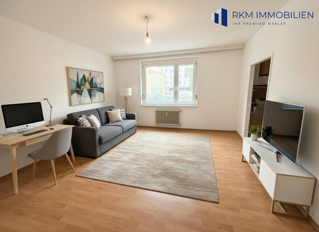 Erdgeschosswohnung mit Einbauküche nahe Park