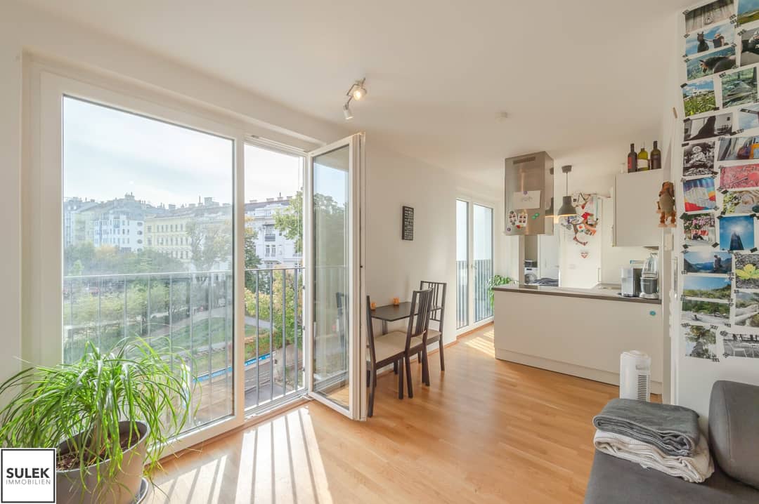 Helle Neubauwohnung mit Grünblick gegenüber dem Schubertpark