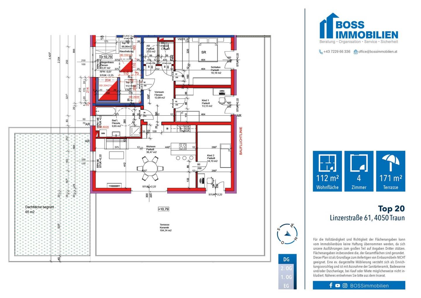 Penthouse Traun Center First Occupancy Elevator
