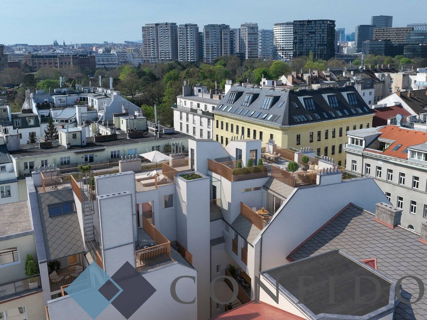 Visualisierung Dachterrassen