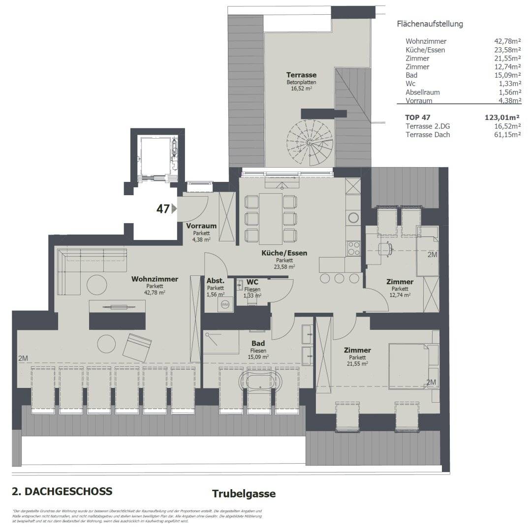 Grundriss TOP 47