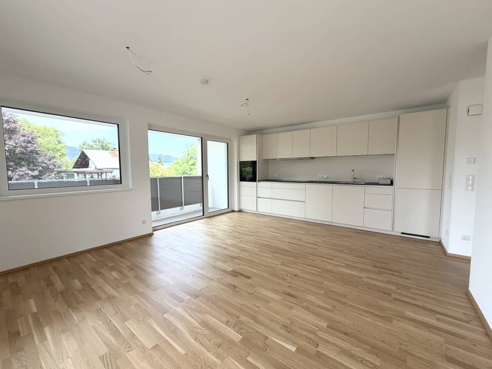 First occupancy apartment with balcony
