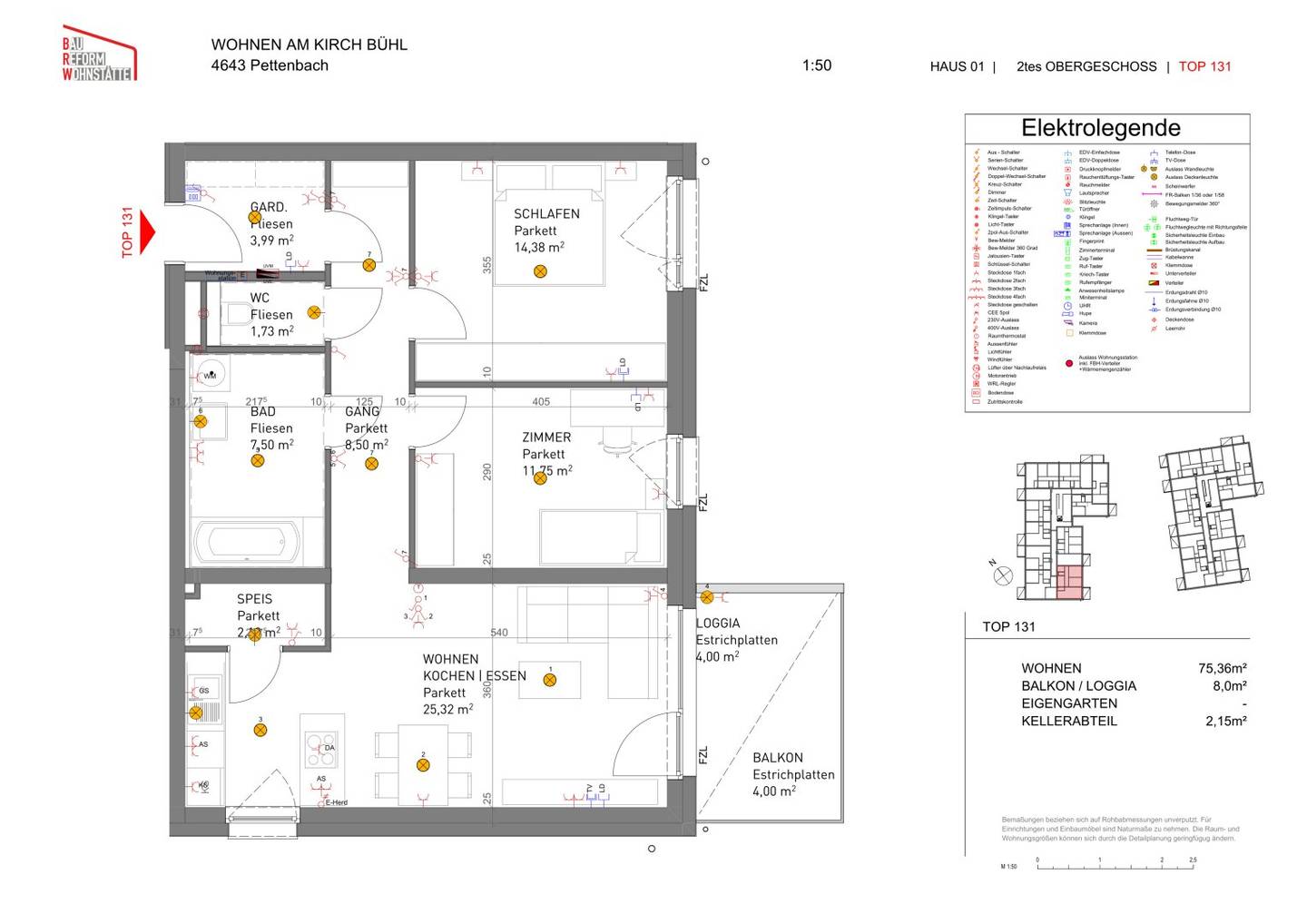 Wohnung Neubau barrierefrei mit Aufzug Loggia