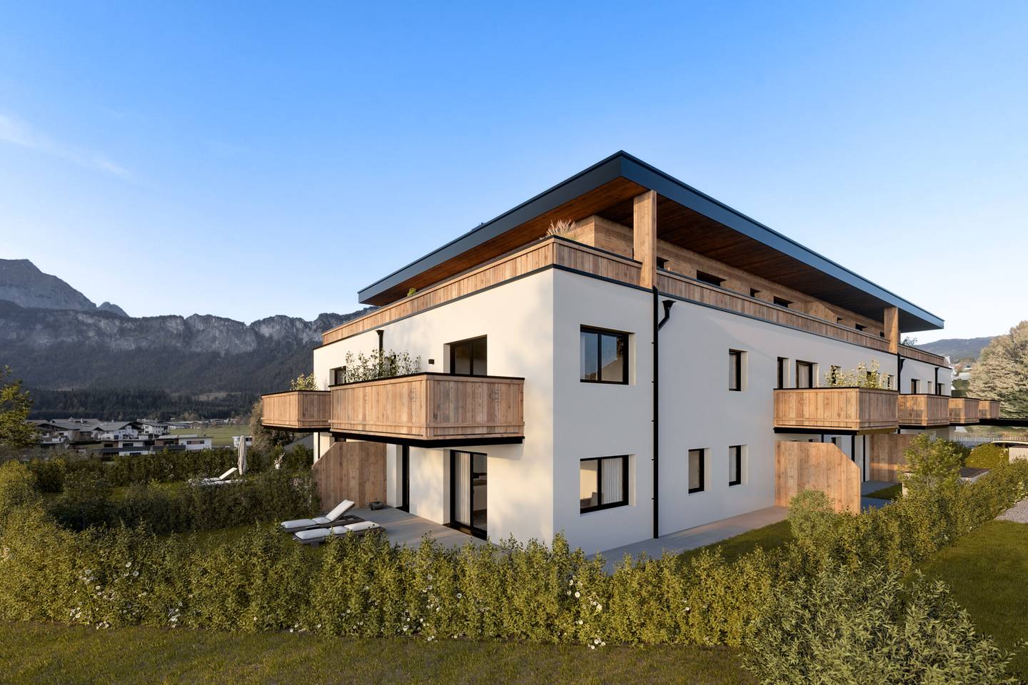 New apartment with spacious balcony and lift