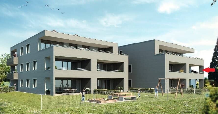 4 room apartment with balcony and underground parking