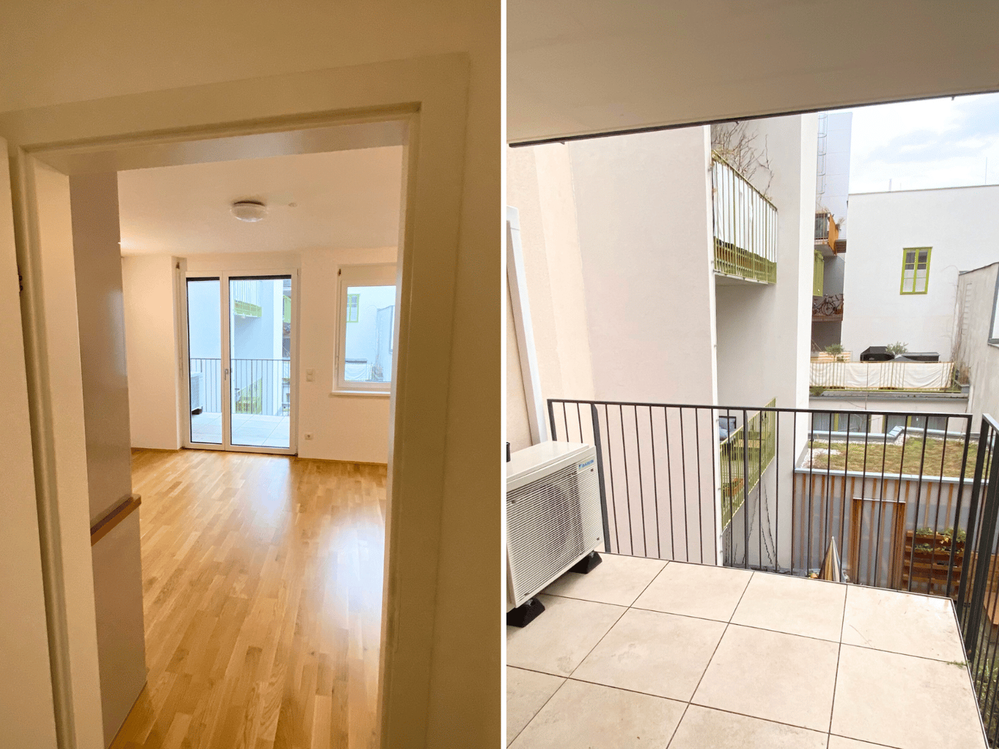 Apartment quiet side street loggia near U6