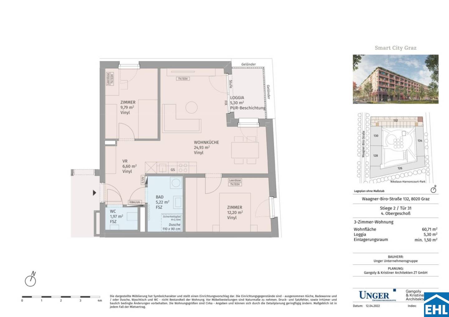 Wohnung im Smart Quadrat im Herzen der Smart City