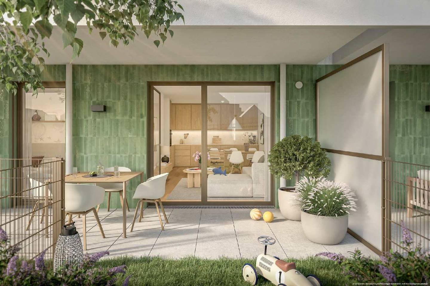 Neubauwohnung mit grünem Innenhof nahe Alte Donau