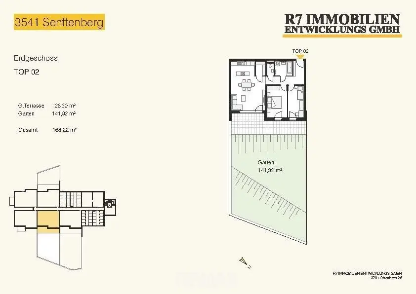 Ground floor apartment new build with garden and terrace