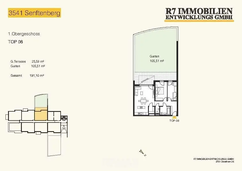 Neubauwohnung mit Garten und Terrasse