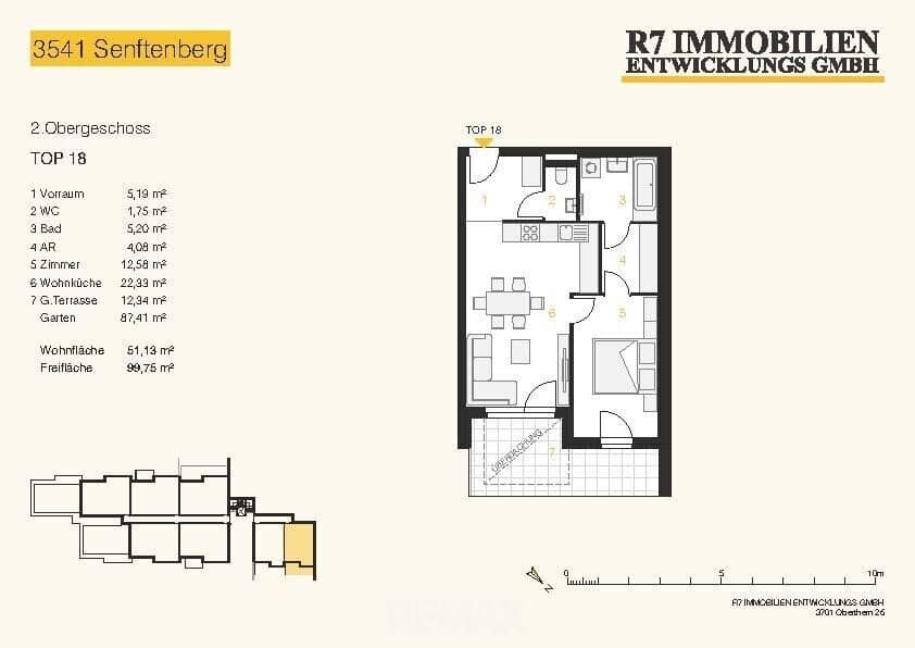 New build apartment with garden and terrace