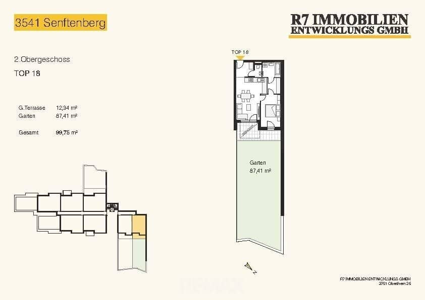 New build apartment with garden and terrace