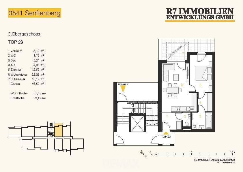 New build apartment with garden and terrace