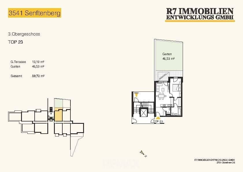 New build apartment with garden and terrace