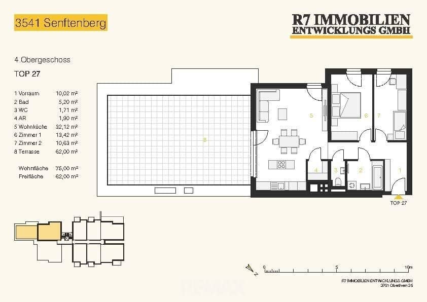 Apartment new build first occupancy with terrace