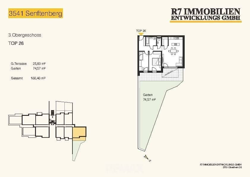 Neubauwohnung mit Garten und Terrasse