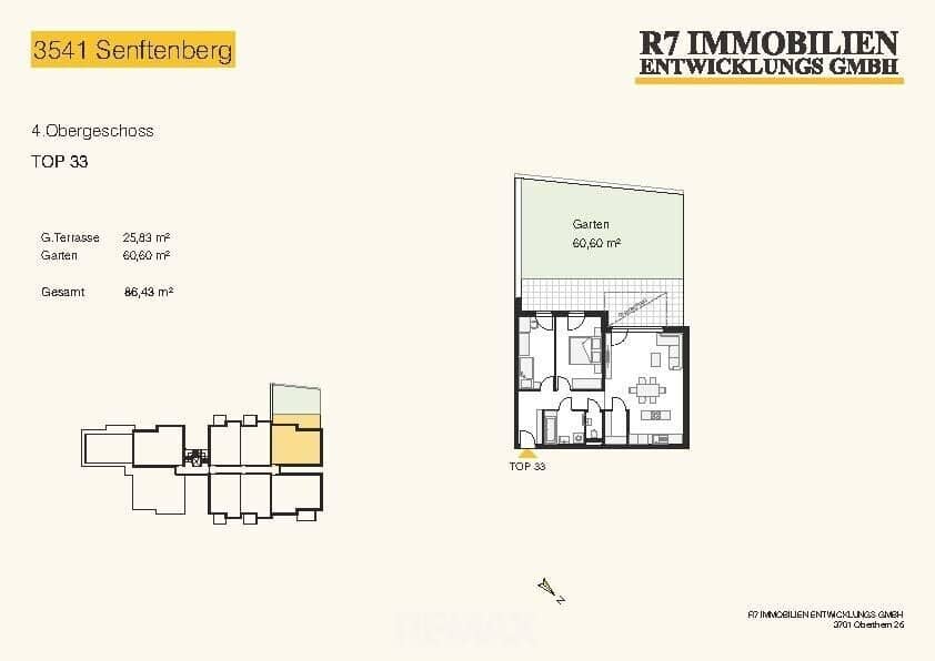 First occupancy apartment with garden and terrace