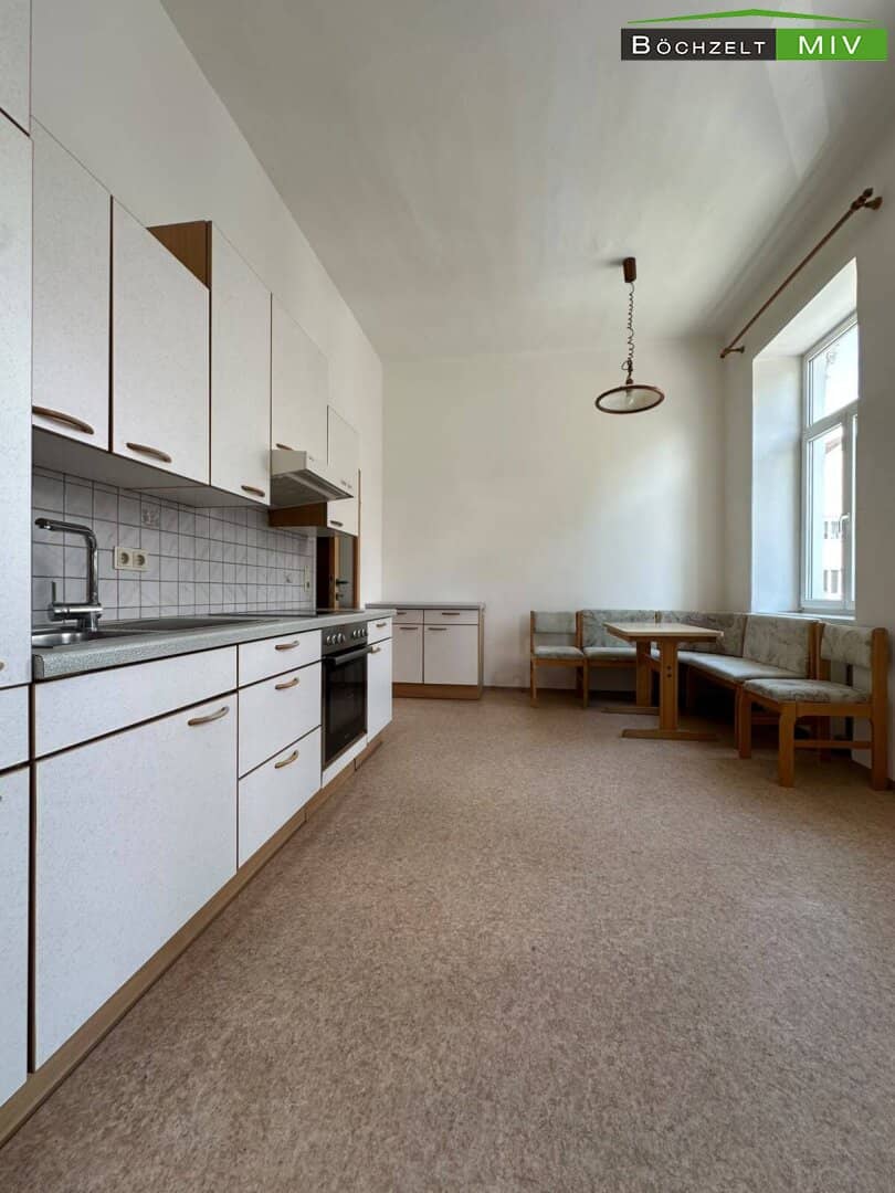 Etagenwohnung im Stadtzentrum mit Einbauküche