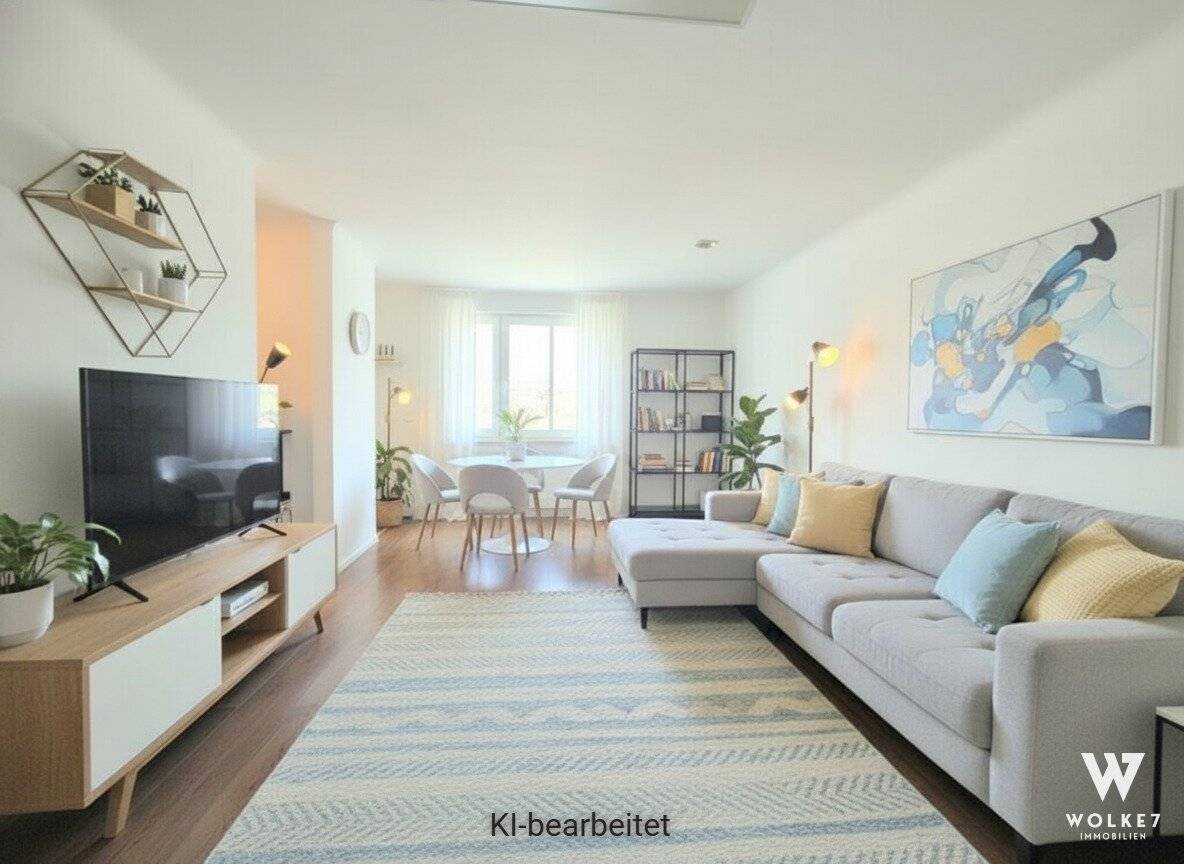 Dachgeschosswohnung mit zwei Terrassen und Blick auf Burg Kreuzenstein