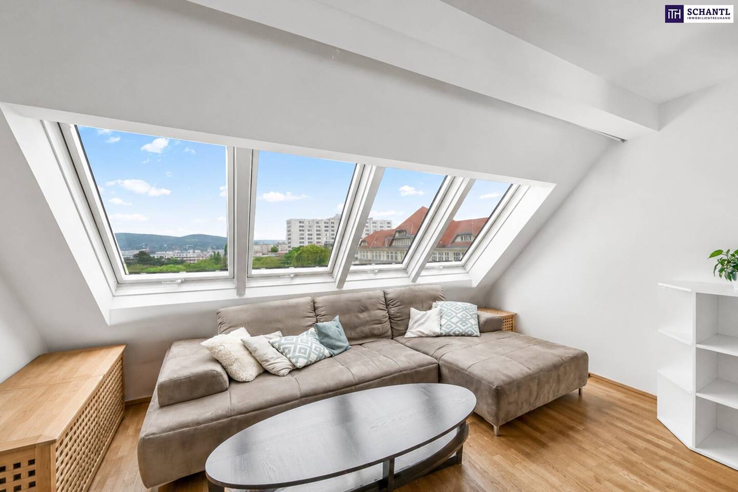 Attic duplex apartment with two terraces