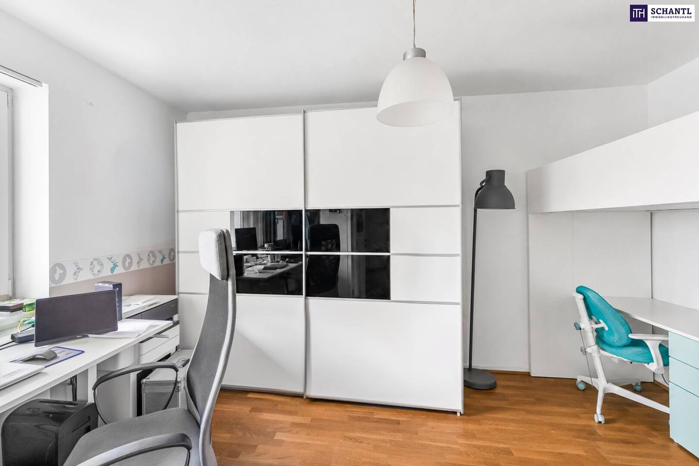 Attic duplex apartment with two terraces